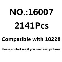 В наличии на Хэллоуин 7124 16007 613002 16001 XD2025 дом с привидениями строительные блоки кирпичи Рождественский подарок креативные игрушки 613001