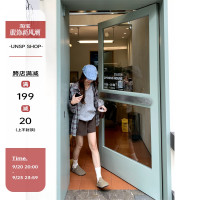 荒荒家 休閒直筒小短褲2023新款a字鬆緊高腰運動五分熱褲女ins潮