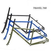 700C гравийная велосипедная Рама/вилка/Туристическая велосипедная Рама/вилка/дорожные велосипедные аксессуары