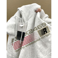 美式連帽花灰色厚棉T女小個子秋冬復古vintage潮牌加絨上衣外套女