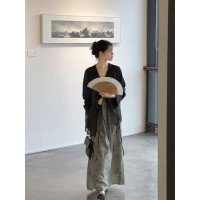 新中式女裝輕國風上衣套裝清冷感禪意改良版漢服古風洋裝子秋季