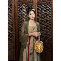 EIA一堯【步步驚心】新中式漢元素吊帶洋裝女夏禪意復古長裙子