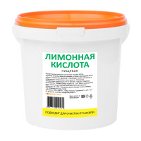 Лимонная кислота пищевая HOBBYHELPER в ведре (1 кг)