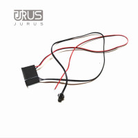 Инвертор JURUS автомобильный 12 В/12 В инвертор сигаресветильник/5 В USB Инвертор для 1-5 м EL проводной канат трубка Гибкая неосветильник лампа