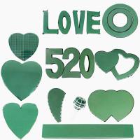 V形吸盘带花泥桃心婚庆喜庆婚车用品婚车车头装饰带花泥吸盘心形