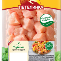 Кубики из куриной грудки Петелинка, охлажденные, 550 г