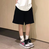 美式運動短褲女夏闊腿五分褲寬鬆高腰顯瘦直筒休閒中褲純棉ins潮