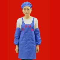 纺织厂围裙工作服丝绸场纺织厂围裙白色套装纺纱帽子女工面粉养蚕