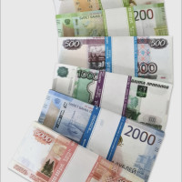 Деньги сувенирные, набор "ВСЕ Русские валюты", 7 пачек
