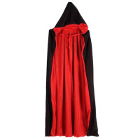 Накидка вампира, шапка с воротником-стойкой, двусторонняя для костюма на Хэллоуин, темативечерние, косплей для мужчин и женщин
