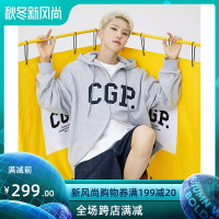 折扣現貨韓國代購cgp經典字母加絨拉鍊衛衣百搭hoshi權順榮同款潮