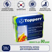 Topperr Поглотитель запаха для холодильника "Зеленый чай/уголь"/ арт. 3118