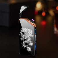 Стильная электрическая импульсная зажигалка с гравировкой дракона необычные зажигалки USB плазменный мужской гаджет