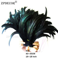 16 ~ 18 дюймов 40 ~ 45 см петушиное перо или Куриные перья для DIY