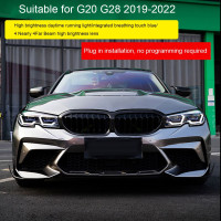 Автомобильные фары для BMW G20 светодиодный, лазерная фара 2019-2022 G28, улучшенная Адаптивная 4 фары ближнего и дальнего света, сигнал поворота, автомобильные лампы