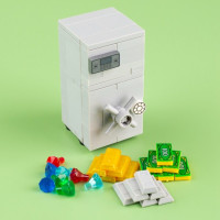 City Strongbox монета, бриллиант, золото, серебро, набор денег, аксессуары, строительные блоки, детские игрушки для детей город МОС, детские подарки