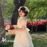 和小熊冬眠原創自制可愛軟妹仙女裙公主裙夏季溫柔甜美風洋裝