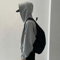 Nothingnoth 基礎簡約結構短寬刺繡衛衣男女同款