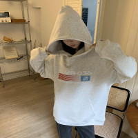 橘子樹在哪兒重磅美式復古連帽運動衫女秋季寬鬆休閒百搭機車風外套