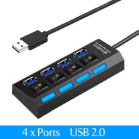 USB-разветвитель, 4/7 портов, 30 см, USB 3,0