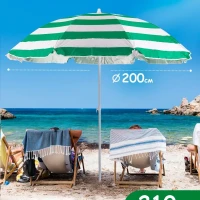 Солнцезащитный зонт пляжный большой от солнца садовый