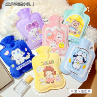 2023新款卡通立体热水袋550ml容量植绒暖水袋学生暖手灌水袋批发