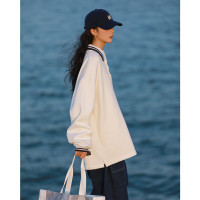 JDL MODE 2023春季新款日系polo衫衛衣女情侶校園風復古套頭上衣