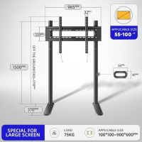 Универсальная подставка для телевизора HILLPORT для плазменного ЖК-экрана 40-85 дюймов