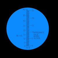 Yieryi 100% новый бренд 0 ~ 40% БРИКС 0 ~ 25% спиртовое сусло Удельный гравитационный рефрактометр измеритель пива фруктового сока вина сахара