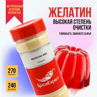 Желатин пищевой быстрорастворимый SpiceExpert , гранулированный говяжий 240 блу, 240 гр