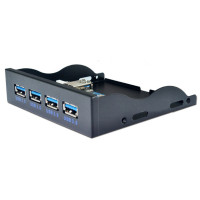 Usb-хаб 19 + 1 20Pin 4 порта USB 3,0 Передняя панель комбинированный кронштейн USB3.0 концентратор адаптер для ПК настольный 3,5 "FDD дисковод Новый