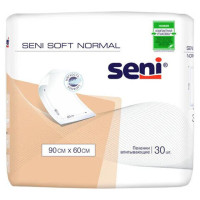 Пеленка впитывающая медицинская Seni Пеленки 60х90 см SOFT NORMAL, КОМПЛЕКТ 30 шт., впитывающие, одноразовые, 60 х 90 см