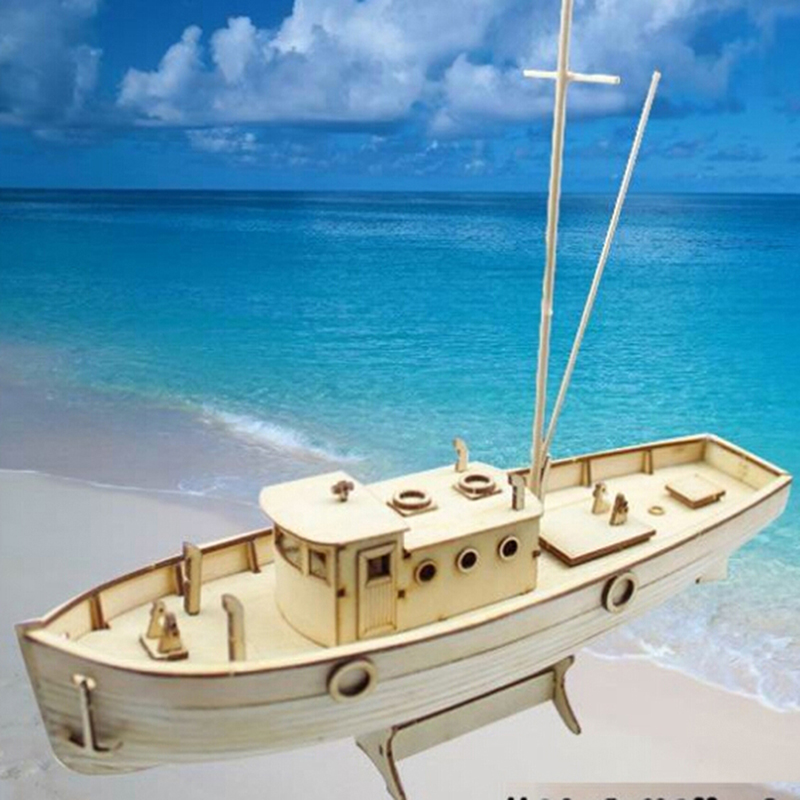 1/30 Nurkse Assembly Wooden Sailboat DIY Wooden Kit Puzzle Toy Sailing Model Ship Gift for Children and Adult