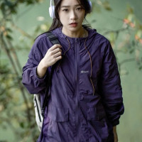 男女同款山系涼皮運動防曬衣女夏季輕薄透氣寬鬆戶外衝鋒衣外套潮