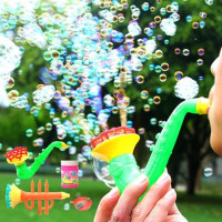 Новые забавные игрушки для выдувания воды Bubble Gun Bubble Blower Outdoor для детей, детские игрушки, случайный цвет