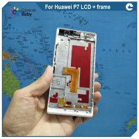 Для Huawei P7 ЖК-дисплей + сенсорный экран качественный дигитайзер сборка для Huawei Ascend P7 5,0 ''телефон (в наличии) + инструменты, ТПУ чехол