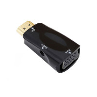 Адаптер HDMI-совместимый с VGA-кабелем, переходник «папа»-Мама, аудиоразъем 3,5 мм, HD 1080P для ПК, ноутбука, планшета