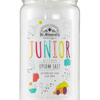 Соль для ванн детская Junior Epsom salt, Dr.Minerals, 1000 грамм+10% в подарок