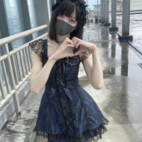 nekura你哭啦 原創 惡魔翅膀 蕾絲飛袖吊帶裙 地雷軟宅