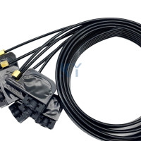 6 линий/Цветная чернильная трубка шланг труба трубка 1 м с УФ малая заслонка винтовые гайки oring для Epson R330 R290 T50 L1800 1390 демпфер