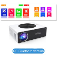 Светодиодный проектор TouYinger Q9 Full HD для дома, 7000 люмен (Android 10.0 Wifi Bluetooth опционально проекторы) ЖК-проектор для фильмов, домашний кинотеатр с видео 1080P проэктор
