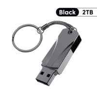 512G высокоскоростной USB-флеш-накопитель, флэш-диск, креативный металлический серебристый черный брелок с нейтральной изогнутой текстурой
