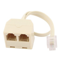 Разъем RJ11, сплиттер, разъем Ethernet, сетевой адаптер RJ45, разветвитель кабеля CAT5 CAT6 LAN 8P8C, Модульный штекер для ноутбука