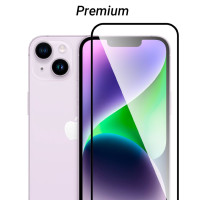 Стекло для iPhone 13 / 13 Pro / 14 защитное прозрачное Премиум