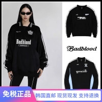 【正品免稅】新款韓國Badblood衛褲厚棉T女美式寬鬆Polo領球服外套
