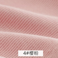 Тонкая хлопчатобумажная ткань в рубчик из спандекса 160 г/м2 для летней футболки и топов, эластичная трикотажная ткань манжета из ткани 0,25 м/0,5 м/шт. A0275