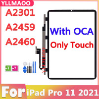 Оригинальный сенсорный экран + OCA для iPad Pro 11 2021 A2301 A2459 A2460 A2377, сенсорный экран, передняя стеклянная панель для iPad Pro 11 3-го поколения