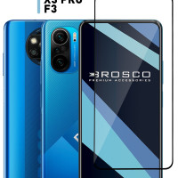 Защитное стекло для Xiaomi Poco X3 NFC, X3 Pro и F3 (Сяоми Поко Х3 НФС, Х3 Про и Ф3) с олеофобным покрытием, ROSCO