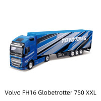 Bburago 1:43 Volvo FH16 Globetrotter 750 XX M-B Actros Trailer тяжелый трактор грузовик Синий литой коллекционный хобби модель игрушки