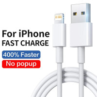 Оригинальный USB-кабель для быстрой зарядки Lightning для iPhone 11 12 13 14 Pro Max, кабель для передачи данных, настенное зарядное устройство USB для iPhone 6 7 8 Plus SE XR